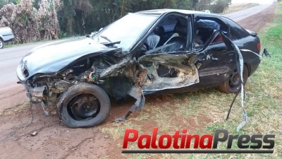Acidente de trânsito é registrado na PR-182, entre Palotina e Toledo. 