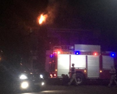 Palotinense faz fogo para espantar abelhas e bombeiros são acionados.