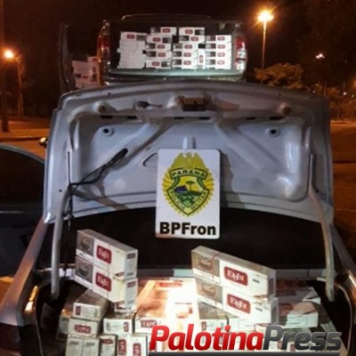 BPFron apreende dois veículos carregados com cigarros em Guaíra