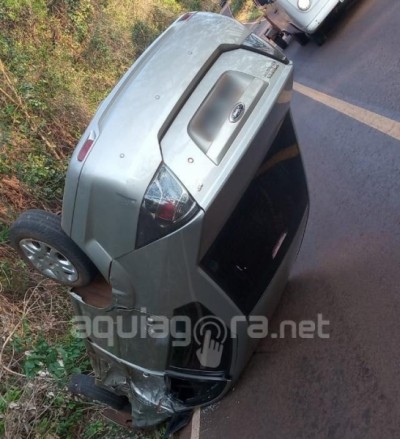 Duas pessoas ficam feridas após acidente no interior de Marechal Rondon