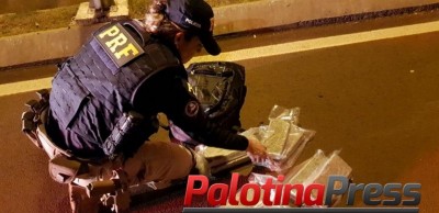 PRF encontra droga em mochila de pedestre em Matelândia