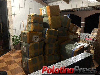 BPFRON APREENDE GRANDE VOLUME DE MERCADORIAS CONTRABANDEADAS DO PARAGUAI NO MUNICÍPIO DE GUAÍRA/P