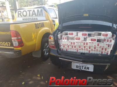 EQUIPE ROTAM DO BATALHÃO DE POLÍCIA RODOVIÁRIA 3ª Cia-CASCAVEL APREENDE  CARGA DE CIGARROS