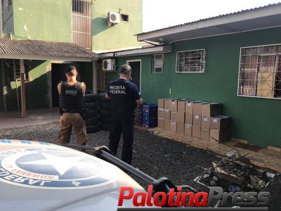 CIGARROS E PNEUS CONTRABANDEADOS SÃO APREENDIDOS EM ESTABELECIMENTO COMERCIAL EM FOZ DO IGUAÇU/PR