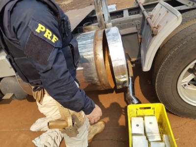 PRF apreende 89 quilos de cocaína dentro de tanque de combustível