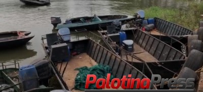 Cinco embarcações utilizadas para o contrabando são apreendidas na fronteira
