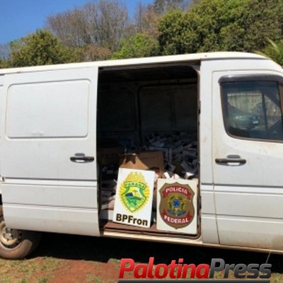Três veículos carregados com cigarros contrabandeados são apreendidos em Guaíra