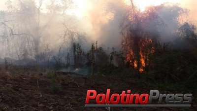 Três vezes na mesma semana área rural tem incêndio registrado em Nova Santa Rosa