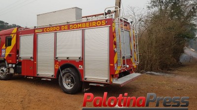 Palotina: Bombeiro Militar é acionado para combater dois incêndios ambientais