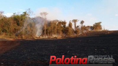 Polícia Ambiental investiga incêndio que pode ter sido criminoso em Nova Santa Rosa