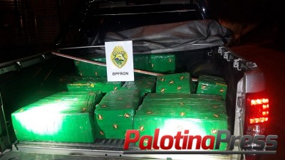 BPFRON APREENDE S-10 CARREGADA COM 274 KG MACONHA EM OURO VERDE DO OESTE                                                                           