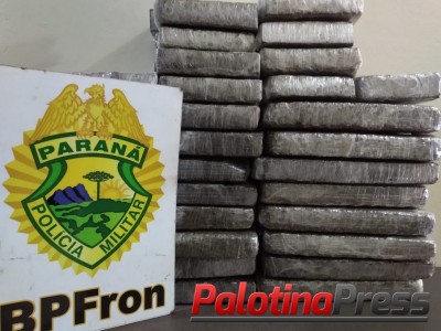 Palotina - Policiais do BPFron apreendem maconha em ônibus intermunicipal