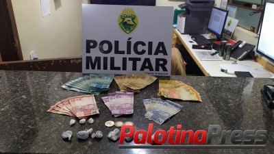 Palotina - PM apreende entorpecentes após roubo no Bairro São Matheus. 