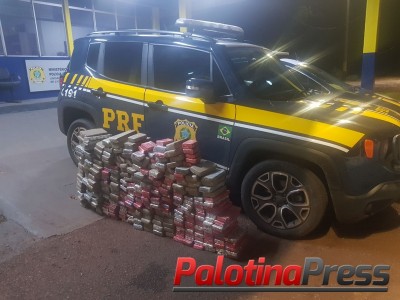 PRF ENCONTRA MAIS DE 200 KG DE MACONHA EM VEÍCULO