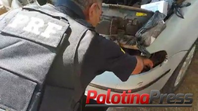 PRF encontra celulares em fundo falso de automóvel