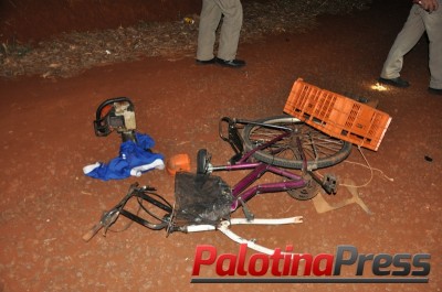 Palotina - Ciclista morre em grave acidente próximo ao CTG