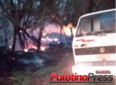 Maripá - Incêndio ambiental foi registrado no antigo lixão