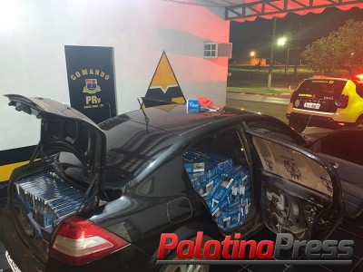 POSTO POLICIAL RODOVIÁRIO DE ASSIS CHATEAUBRIAND  APREENDE 10.000 (DEZ MIL) MAÇOS DE CIGARROS CONTRABANDEADOS
