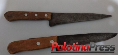 Indivíduo ameaça pai com facas, desacata PMs e acaba detido em Maripá