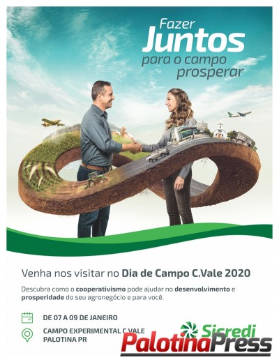 Sicredi Vale do Piquiri Abcd PR/SP participa do Dia do Campo C.Vale com exposição e palestras