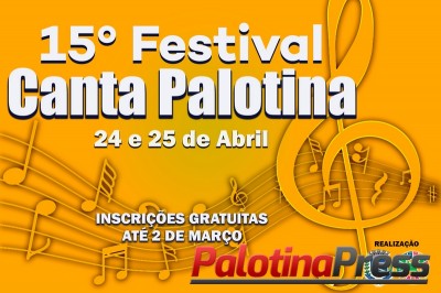 Abertas as inscrições para o Festival Canta Palotina 