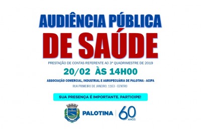 Secretaria de Saúde realiza audiência pública 