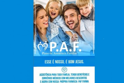  Em breve em Palotina Farmácia P.A.F Farma. Descontos especiais para clientes P.A.F. Adquira já o seu plano assistência familiar.
