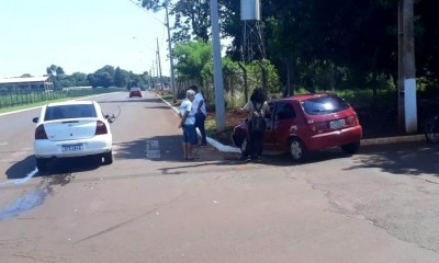 Acidente é registrado na esquina do Troain em Palotina