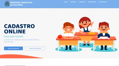 Cadastro da educação infantil on-line disponível para novos alunos