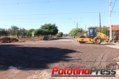 Palotina inicia a instalação de travessia elevada no cruzamento das ruas Dom Pedro I e JK
