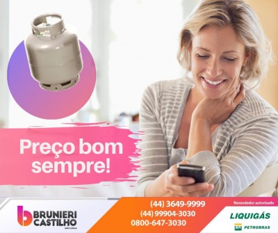 Brunieri Castilho Distribuidora Liquigás de Palotina. Precisou, está mão.