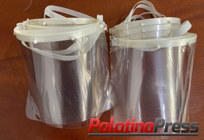 Palotina recebe doação de protetores faciais da Unespar 