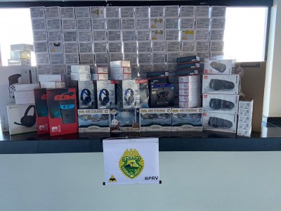 POSTO POLICIAL  RODOVIÁRIO  DE  IPORÃ  APREENDE VEÍCULO TRANSPORTANDO CONTRABANDO/DESCAMINHO DE MERCADORIAS