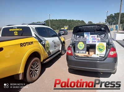 EQUIPE ROTAM DA 3ªCia/BPRv - CASCAVEL APREENDE CELULARES CONTRABANDEADOS