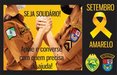 SETEMBRO AMARELO – MÊS DE PREVENÇÃO AO SUICÍDIO