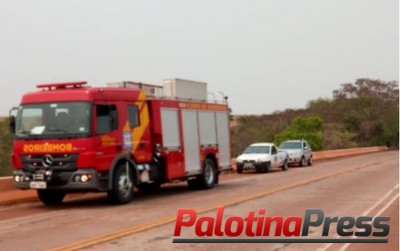 Palotina - Bombeiros são acionados após Homem se jogar da Ponte do Rio Piquiri 