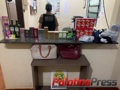 Mulheres de Toledo realizam furtos no comercio de Palotina. Uma delas foi detida no local..