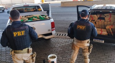 PRF apreende mais de uma tonelada de maconha, skunk e mil munições de fuzil no Paraná