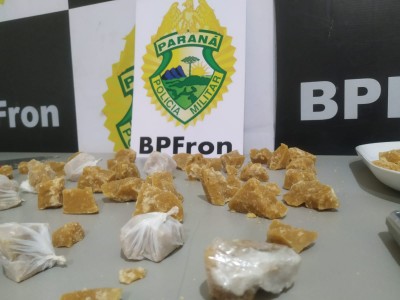 BPFRON APREENDE GRANDE QUANTIDADE DE PEDRAS DE CRACK EM GUAÍRA