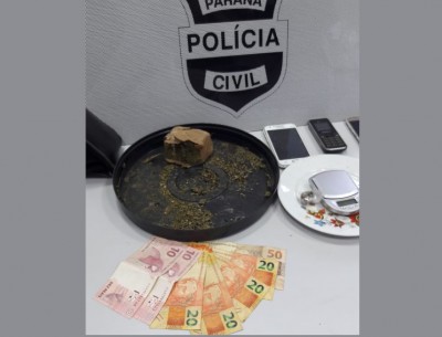 Maripá - Durante cumprimento de mandado, Polícia Civil de Palotina prende indivíduo por tráfico de drogas