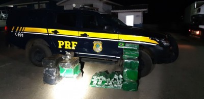 PRF e PM apreendem quase 300 quilos de maconha em Porto Vitória (PR)