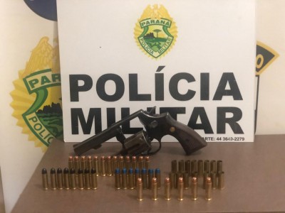 Palotina - Após discussão e ameaça entre casal, PM prende marido com arma de fogo