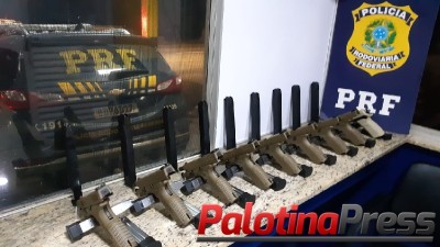 PRF prende quatro pessoas por tráfico internacional de armas e associação criminosa no Paraná