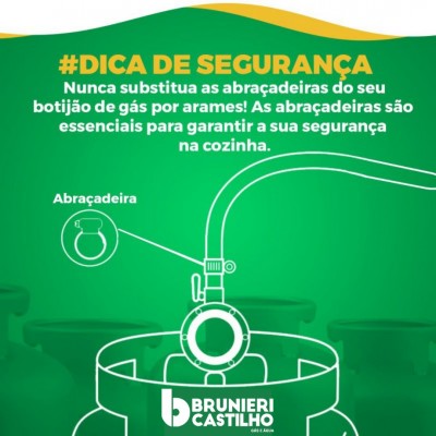 Dica de segurança Liquigás, a empresa que se importa com você!