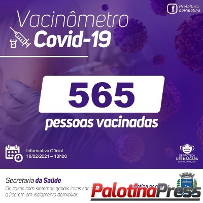 565 pessoas já foram vacinadas em Palotina.