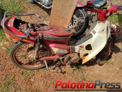 Terra Roxa – Ao fugir de abordagem, jovem perde controle de motocicleta, choca veículo em cerca e acaba detido pela PM.