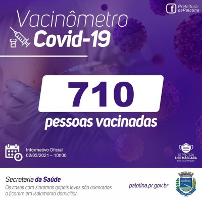 710 pessoas já foram vacinadas em Palotina
