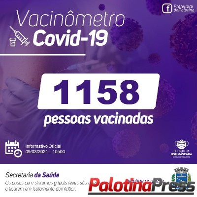 Palotina totaliza 1158 pessoas vacinadas no município 