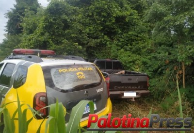 Palotina - Assaltantes invadem residência, amarram morador e subtraem pertences. Após a ação, PM recuperou a caminhonete levada.