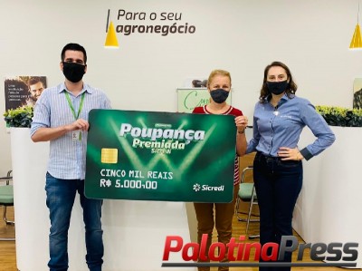 Associada Sicredi de Palotina (PR) ganha R$ 5 mil em campanha de incentivo à poupança